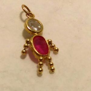 14kt. Boy July pendant